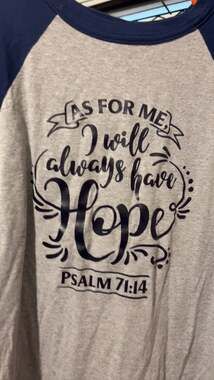 Psalm 71:14 As For Me I Will Always Have Hope Raglan Baseball Tee